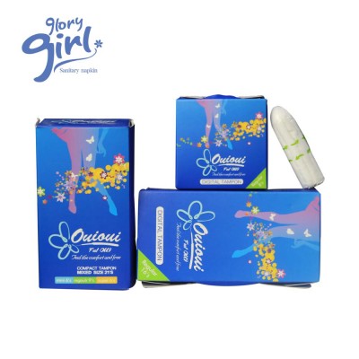 Free Samples Ladies Organic Cotton Digital/Cardboard/Applicator Tampon And Pad