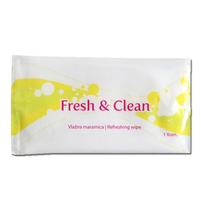 Individually wrapped feminine wipes for sensitive skin