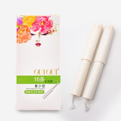 Wholesale custom sanitary tampons bio disposable premium organic cotton tampon free samples